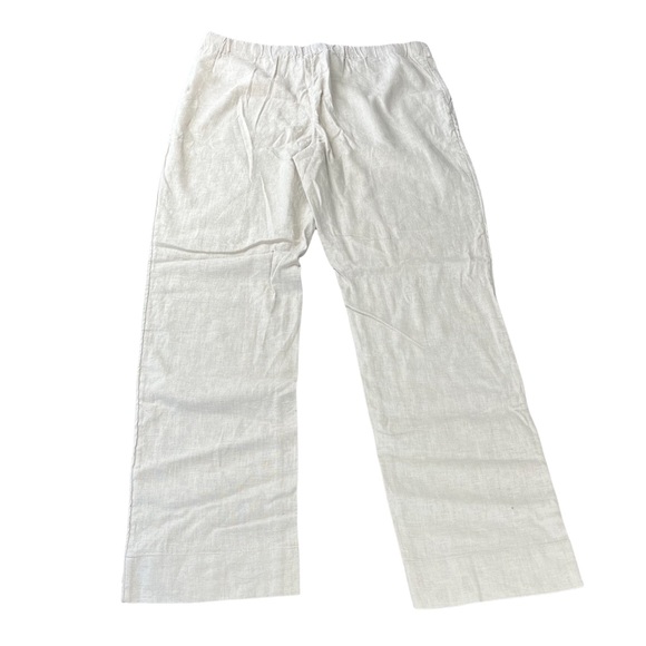 Naturals D&Co. Linen Blend Straight Leg Pants Summer Essential! Sz S - Picture 5 of 13